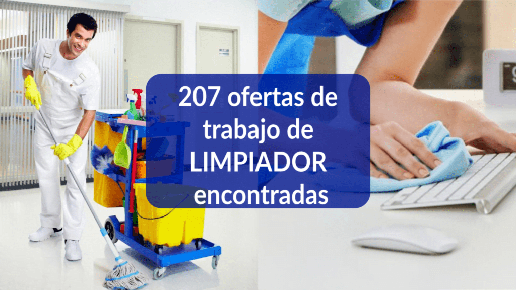 207 ofertas de trabajo de LIMPIADOR encontradas