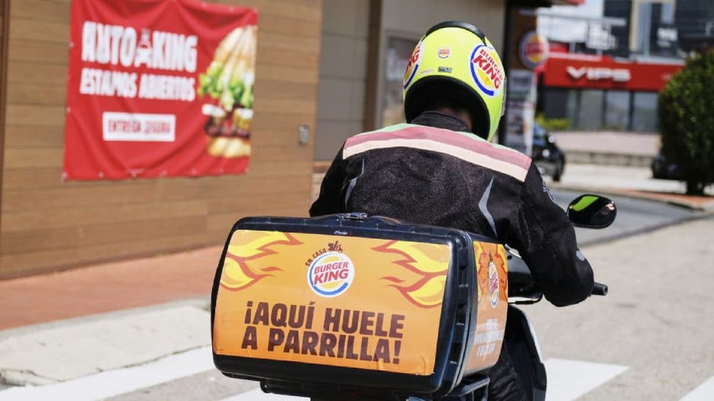 Repartidor para Burger King