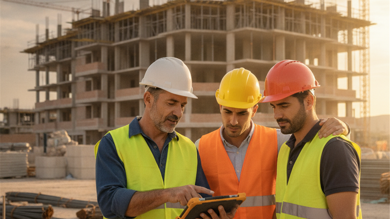 trabajadores construccion equipo trabajo
