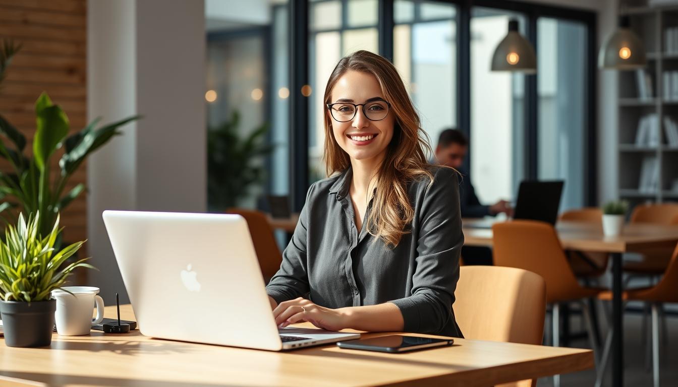 profesional trabajando espacio coworking sevilla