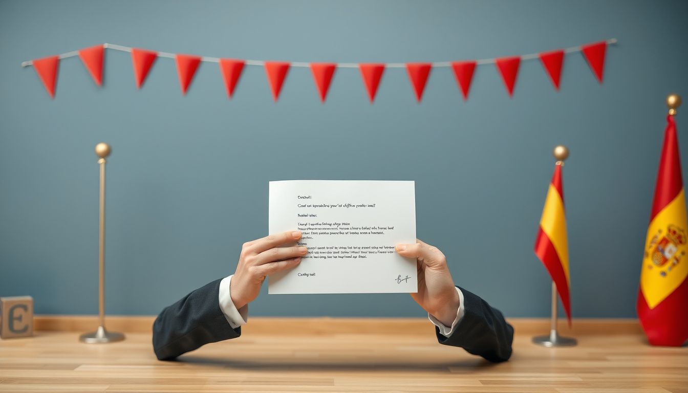 Persona feliz tras recibir una oferta de empleo en España