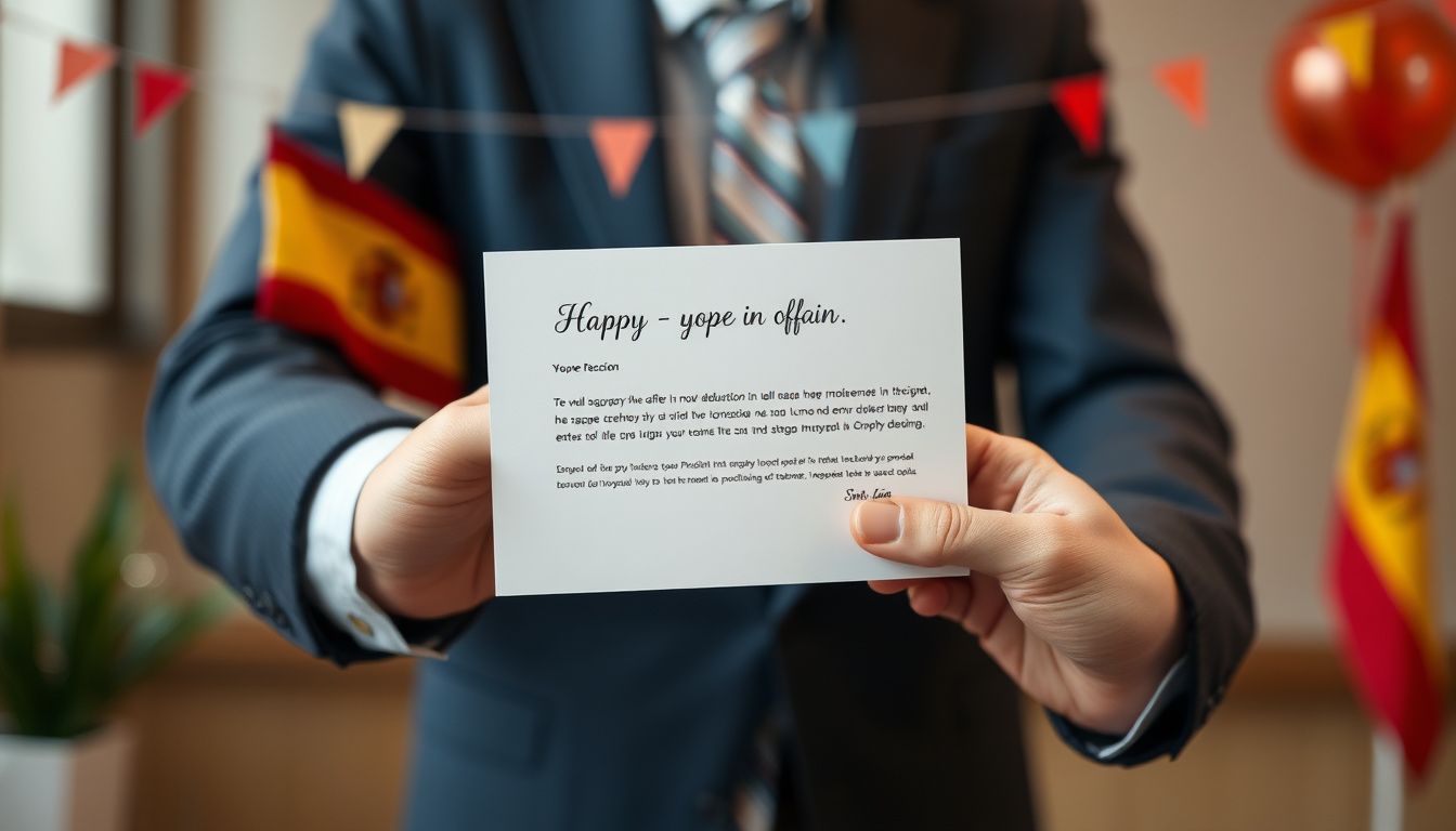 profesional recibiendo una oferta de trabajo en España