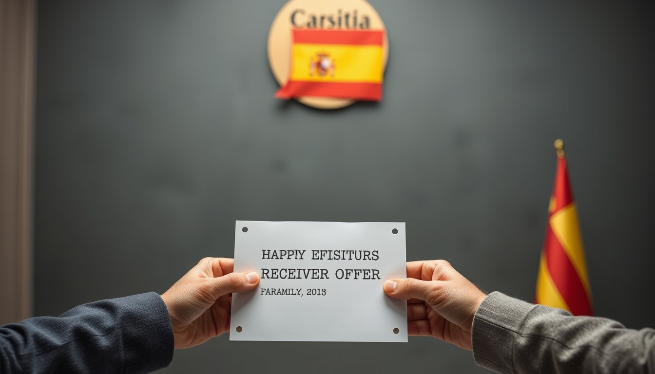 Profesional feliz tras recibir una oferta de empleo en España