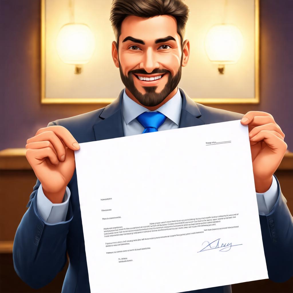 Profesional recibiendo una oferta de trabajo en Espana