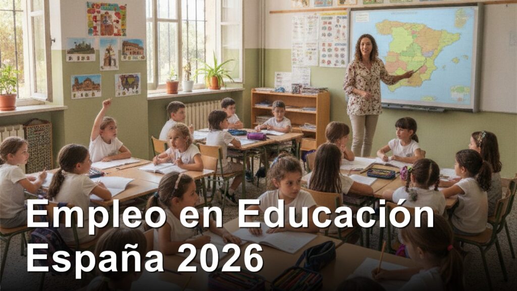 empleo educacion espana profesor aula