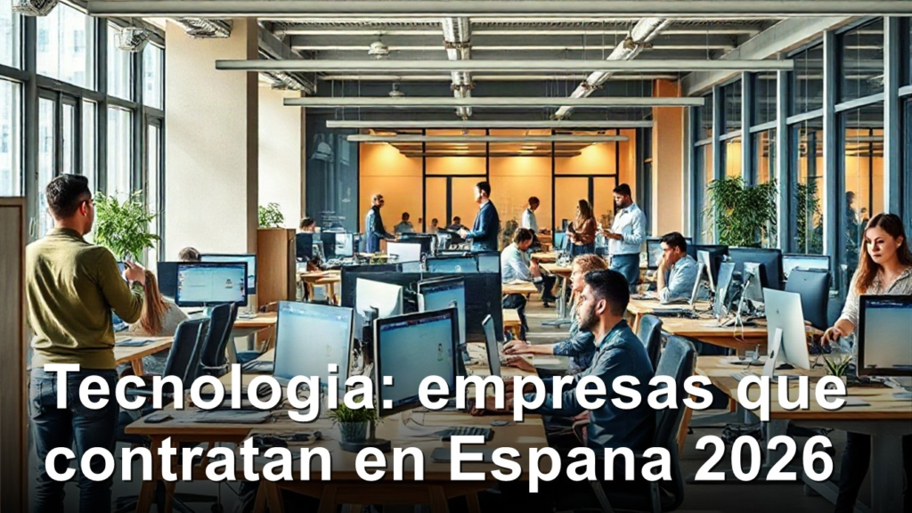 empleo tecnologia espana 2026 trabajo