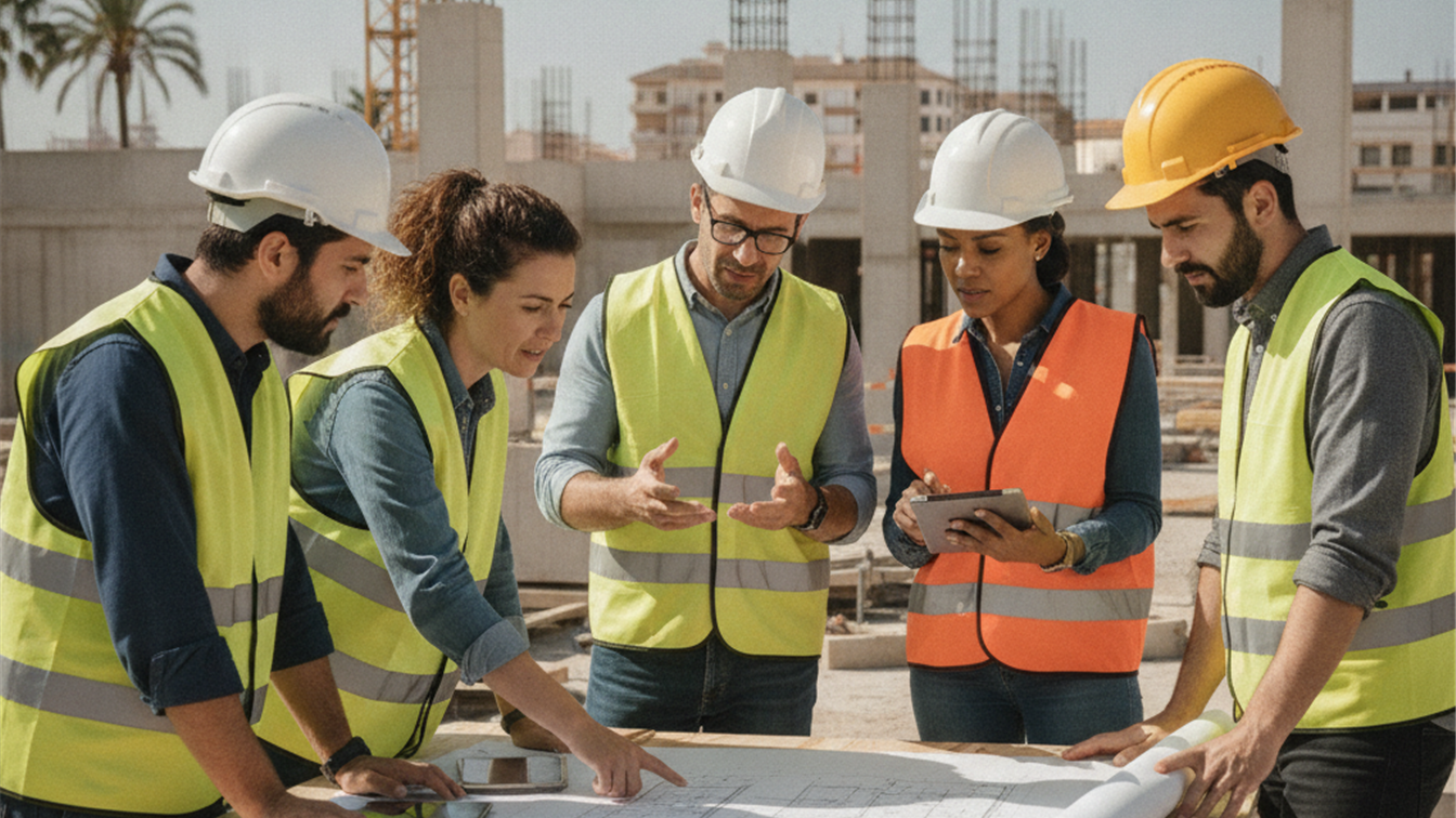 trabajadores construccion espana profesionales obra