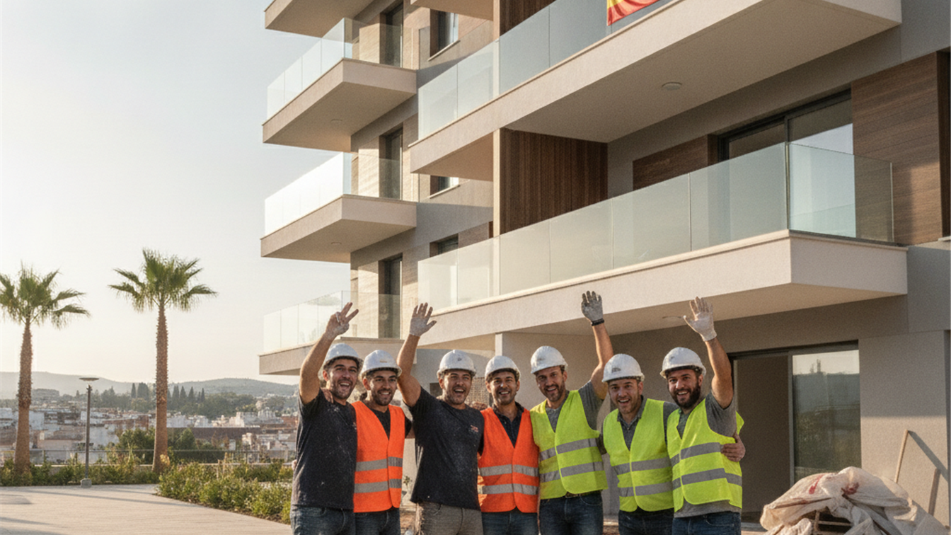 edificio nuevo espana sector construccion empleo