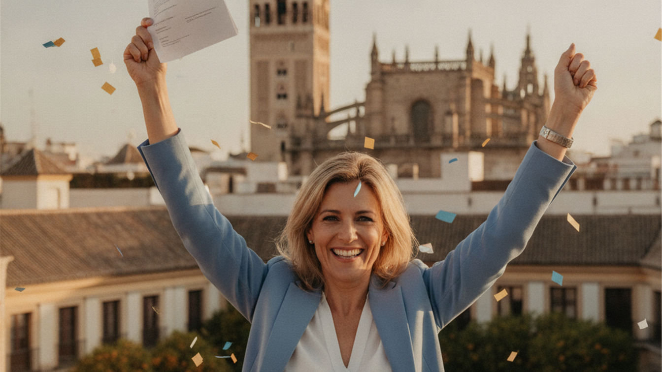Profesional recibiendo oferta de trabajo en España