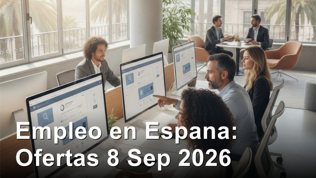 ofertas empleo espana 1 8 septiembre 2026